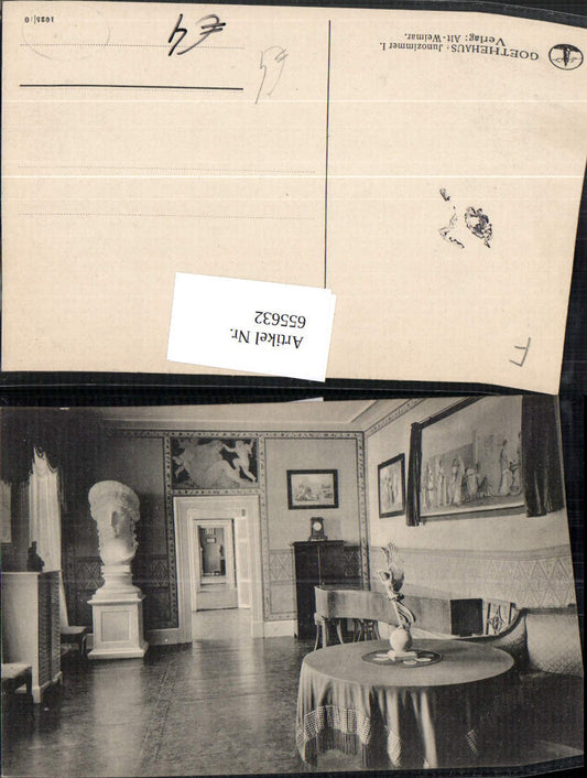 655632, Weimar Goethe House Juno Room I Bust Interior