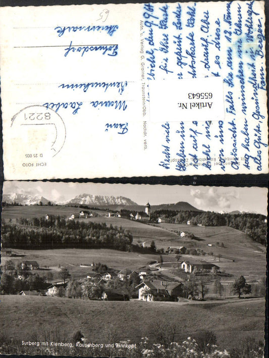 655643,Foto Ak Surberg mit Kienberg Rauschberg u. Zinnkopf