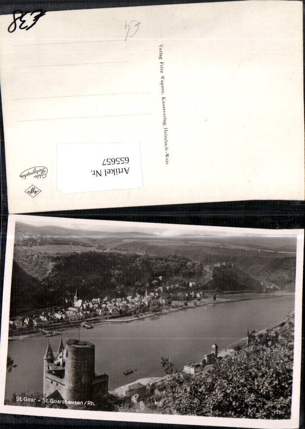 655657,Foto Ak St Goar Sankt Goar St Goarshausen Rhein