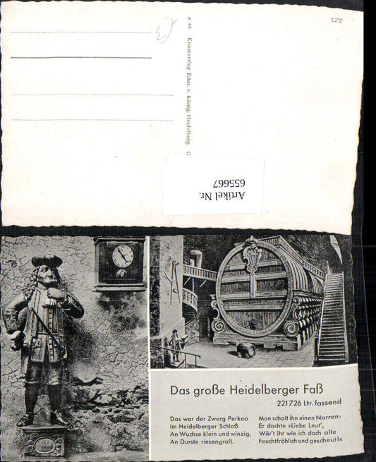655667, Multi-image Ak Heidelberg Heidelberg Barrel Wine Statue