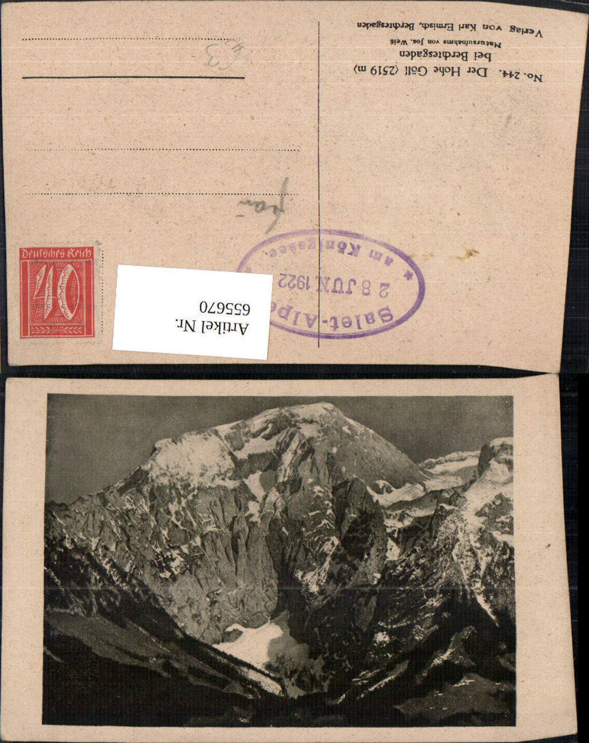 655670,Der Hohe Göll b. Berchtesgaden