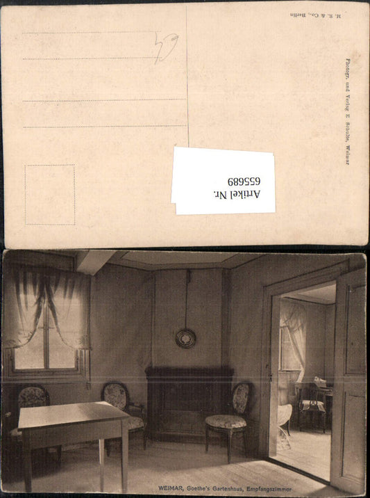655689, Weimar Goethe's Garden House Reception Room Interior
