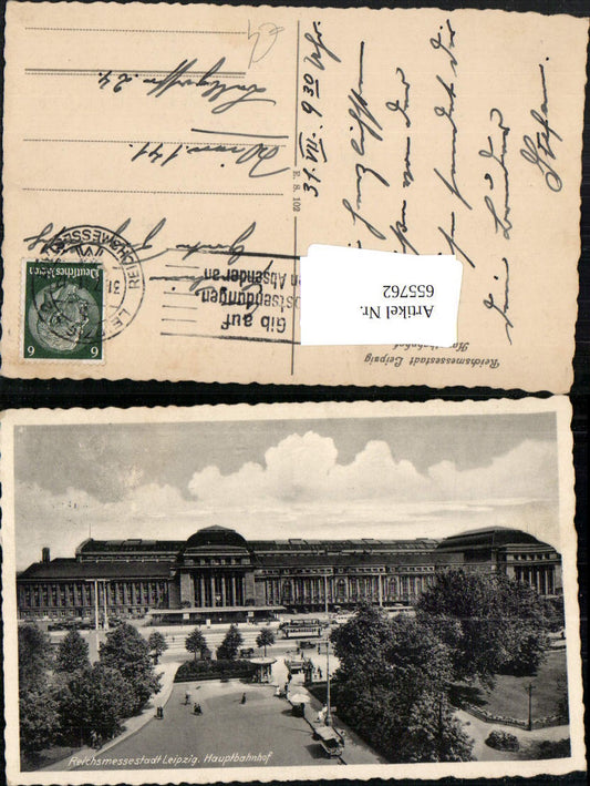 655762,Foto Ak Leipzig Hauptbahnhof Bahnhof