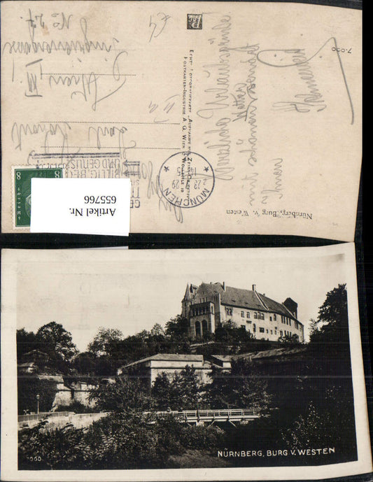 655766,Nürnberg Burg v. Westen