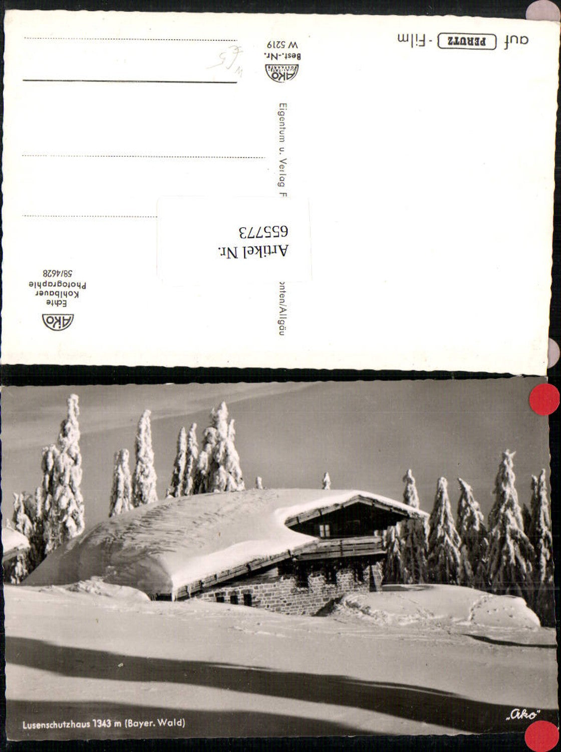 655773,Foto Ak Neuschönau Lusenschutzhaus Bayer. Wald Winteransicht