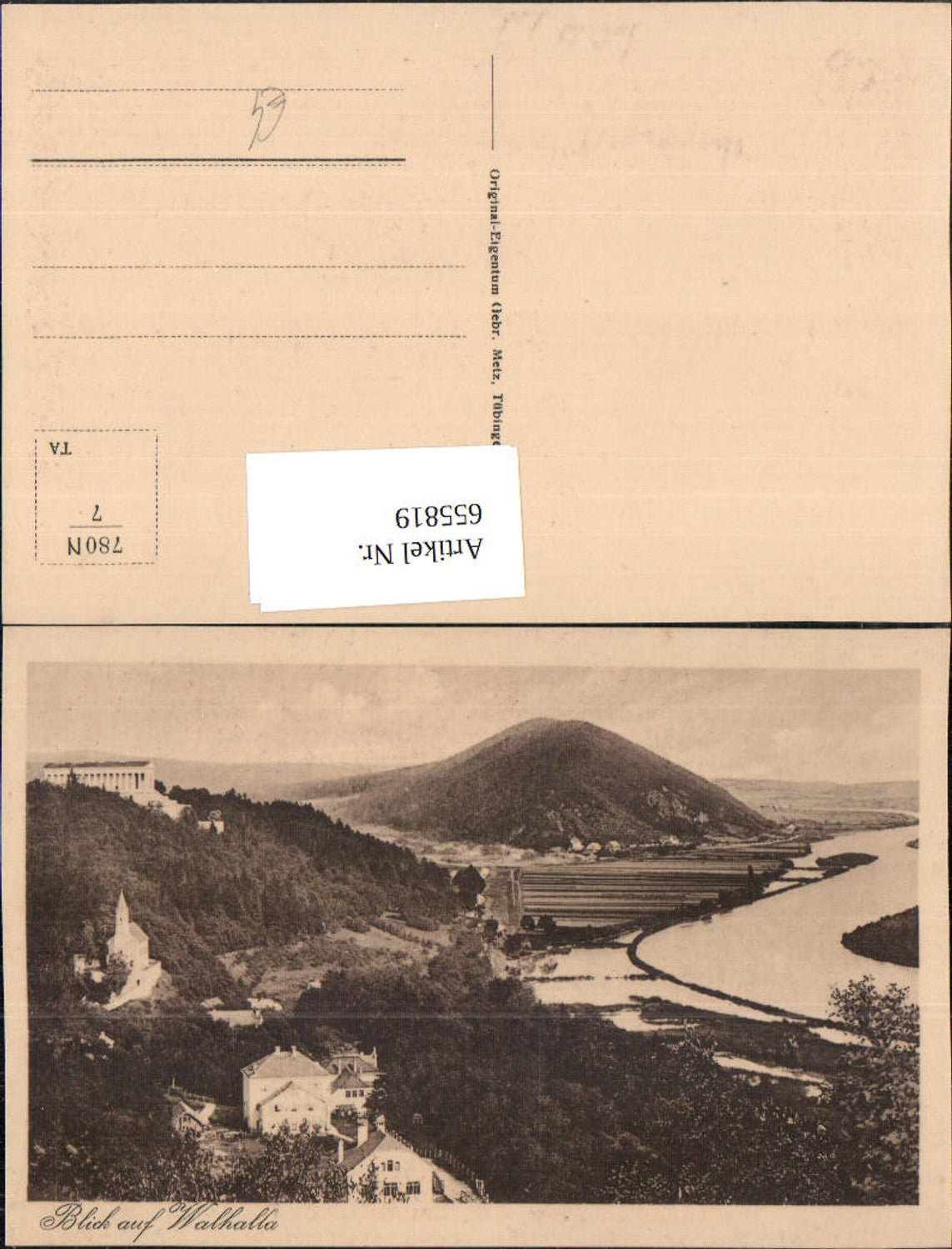 655819,Donaustauf Blick auf Walhalla