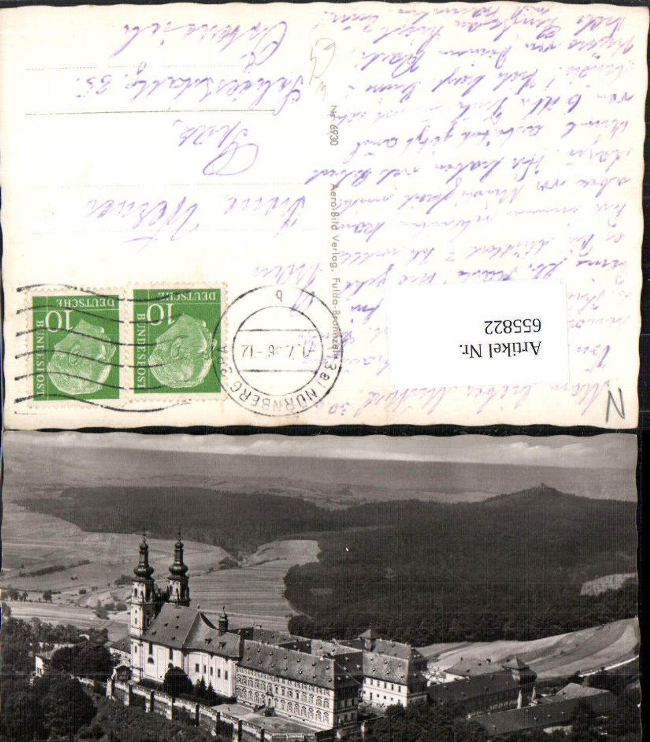 655822,Fliegeraufnahme Bad Staffelstein Schloss Banz