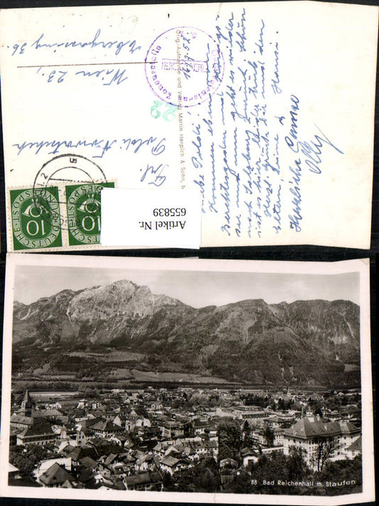 655839,Foto Ak Bad Reichenhall mit Staufen