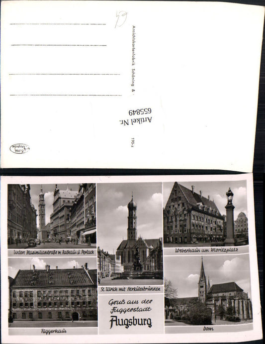 655849,Mehrbild Ak Augsdorf Weberhaus Dom