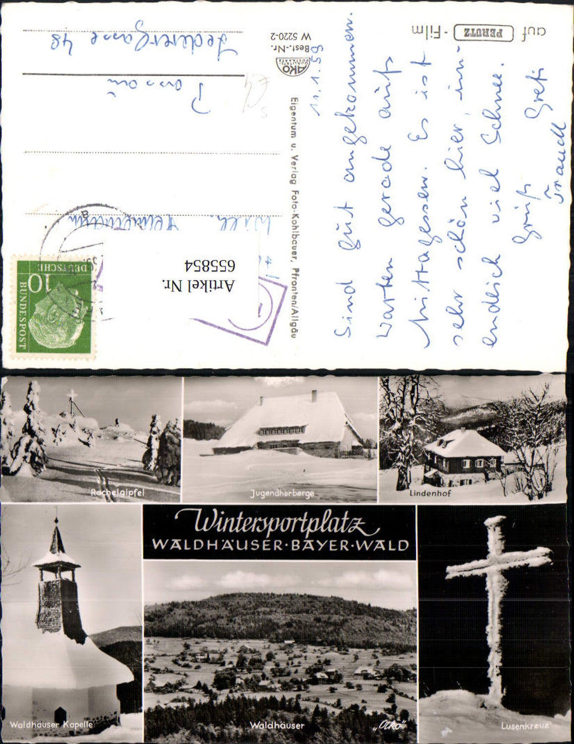 655854,Mehrbild Ak Neuschönau Waldhäuser Bayer. Wald Stempel 13b über Grafenau