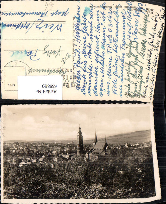 655869,Foto Ak Weimar Ansicht