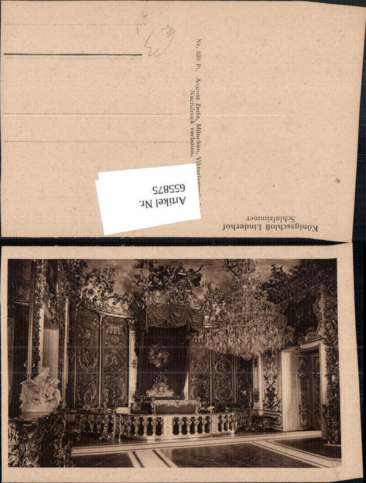 655875,Ettal Schloss Linderhof Schlafzimmer Interieur