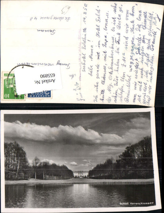 655890,Foto Ak Schloss Herrenchiemsee Chiemsee