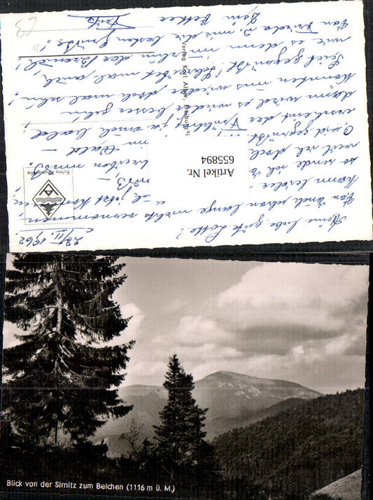 655894, Photo Ak Badenweiler View from Sirnitz to the Belchen