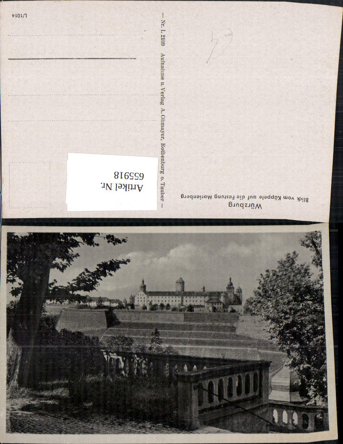 655918,Würzburg Blick v. Käppele auf die Festung Marienberg