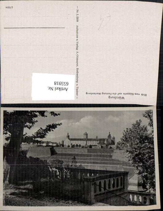 655918,Würzburg Blick v. Käppele auf die Festung Marienberg