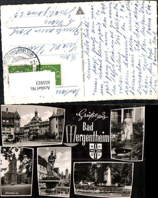 655923,Multi-image Ak Bad Mergentheim Castle Church Schäfer Gehrig