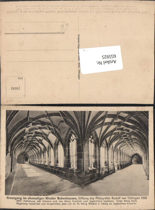 655925, Tübingen Cloister of former Bebenhausen Monastery