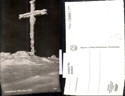 655941,Foto Ak Lusengipfelkreuz Bayer. Wald Waldhäuser Neuschönau