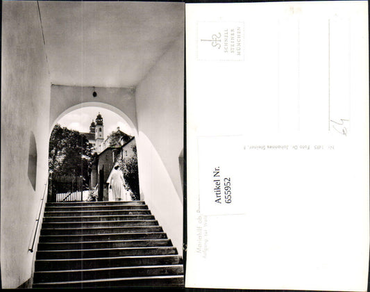 655952,Foto Ak Mariahilf ob Passau Aufgang zur Wallfahrtsstiege