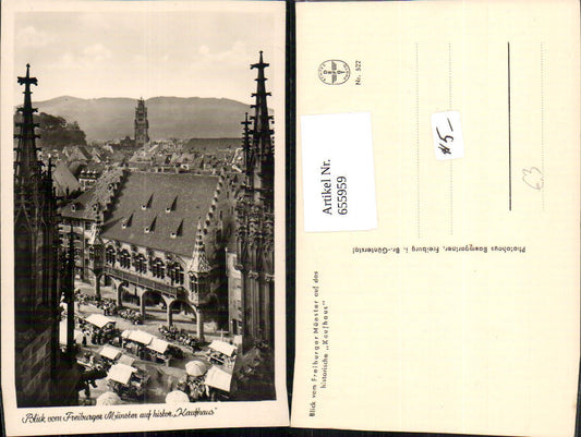 655959, Photo: Freiburg im Breisgau, view from the cathedral towards the historic department store
