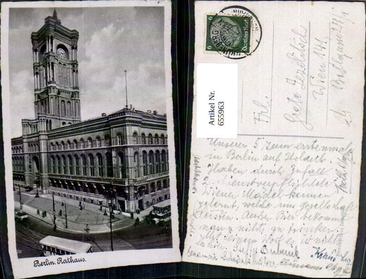 655963,Berlin Rathaus Straßenbahn