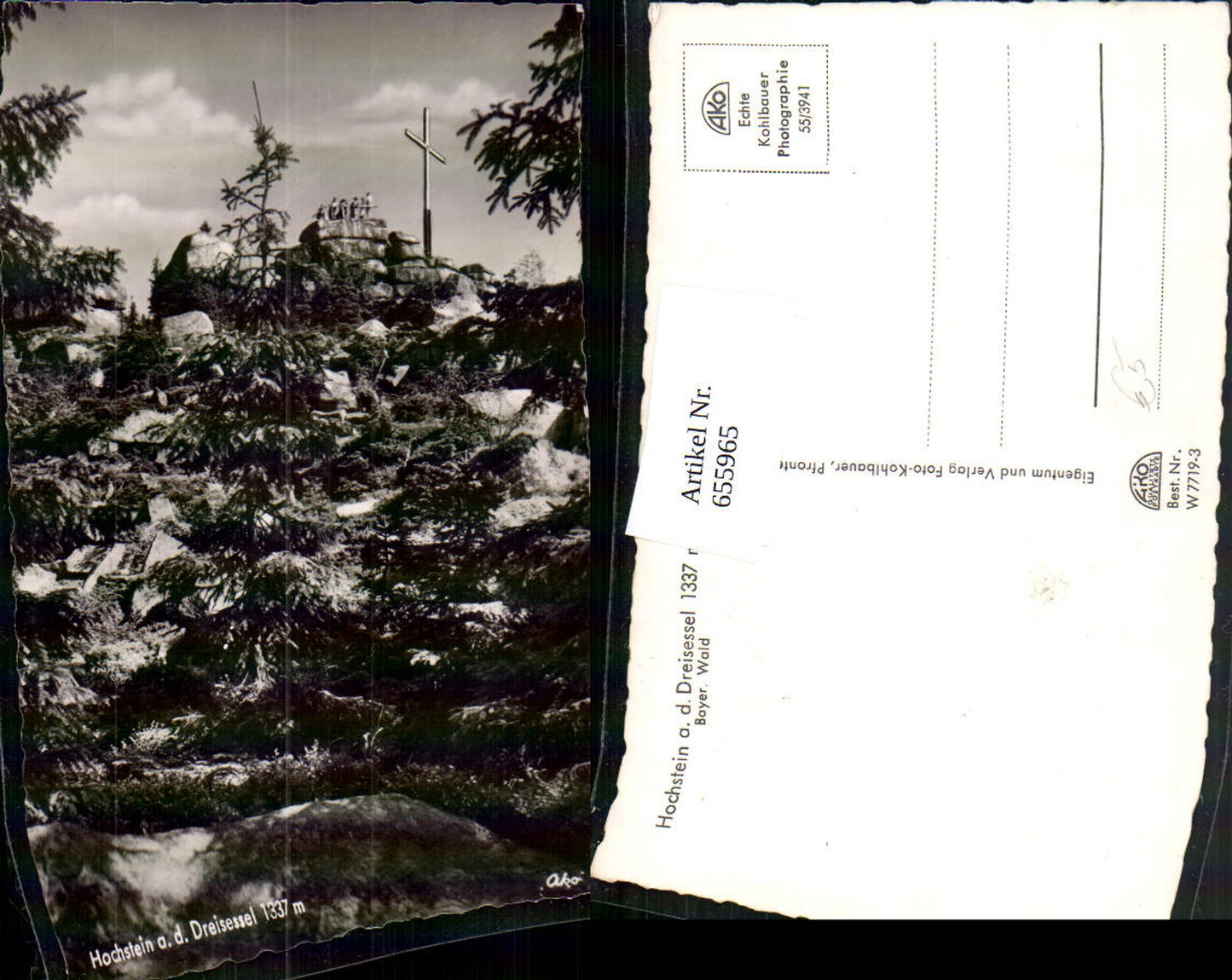 655965,Foto Ak Hochstein a. d. Dreisessel Bayer. Wald Haidmühle Neureichenau