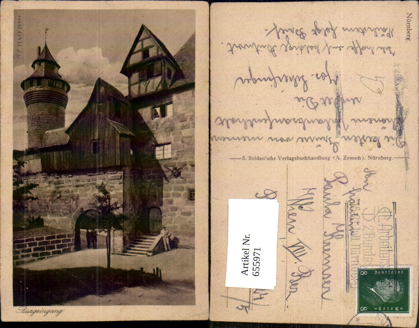 655971,Nürnberg Burgeingang