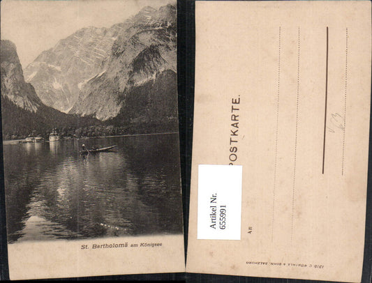 655991,St Bartholomä a. Königssee Ruderboot Schönau am Königssee pub Würthle Sohn 1315
