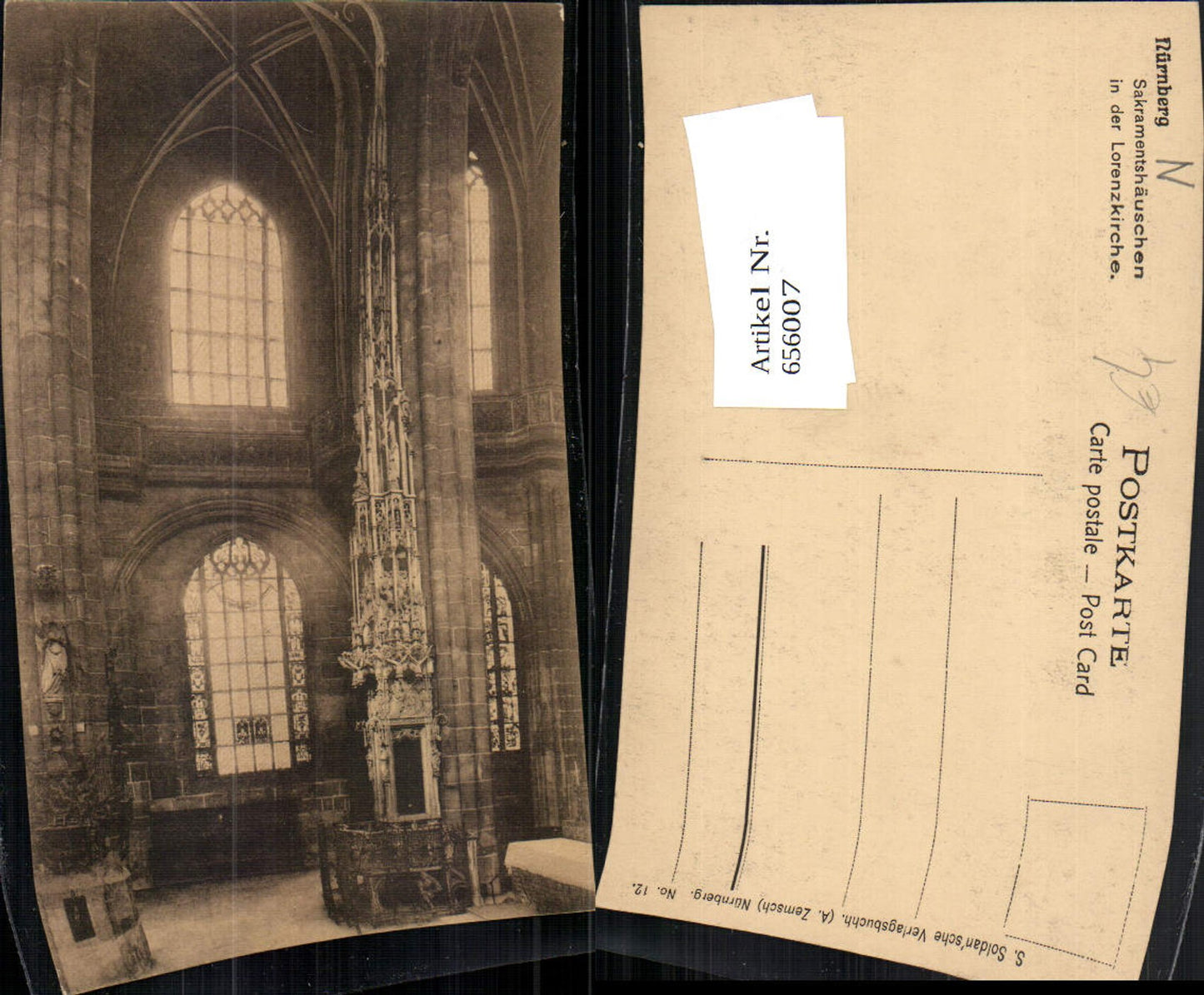 656007,Nürnberg Sakramentshäuschen i. d. Lorenzkirche