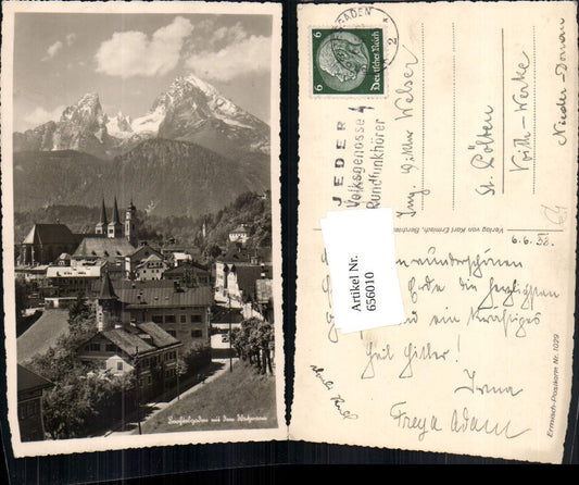 656010,Berchtesgaden mit dem Watzmann Ansicht