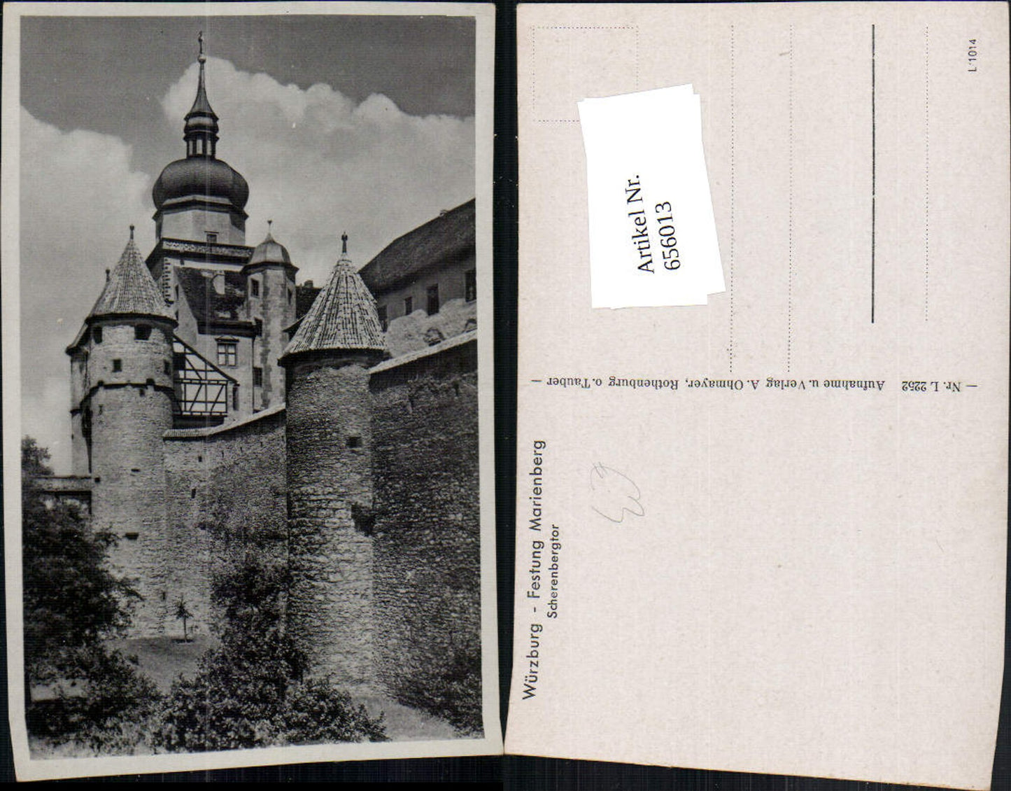 656013,Würzburg Festung Marienberg Scherenbergtor