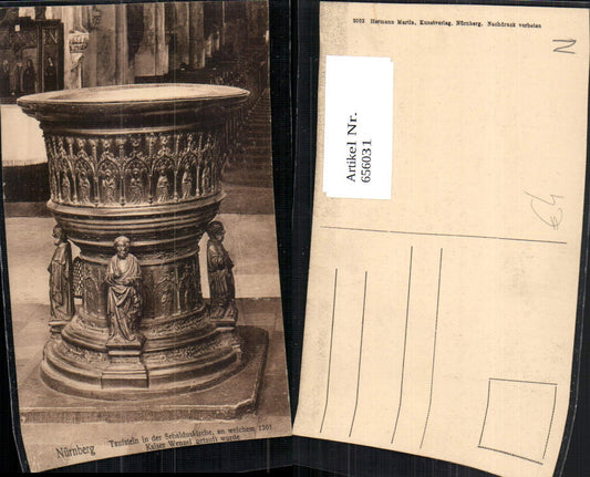 656031,Nürnberg Taufstein in d. Sebalduskirche