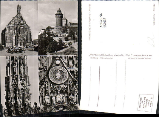 656037,Mehrbild Ak Nürnberg Frauenkirche Sinwellturm a. d. Kaiserburg