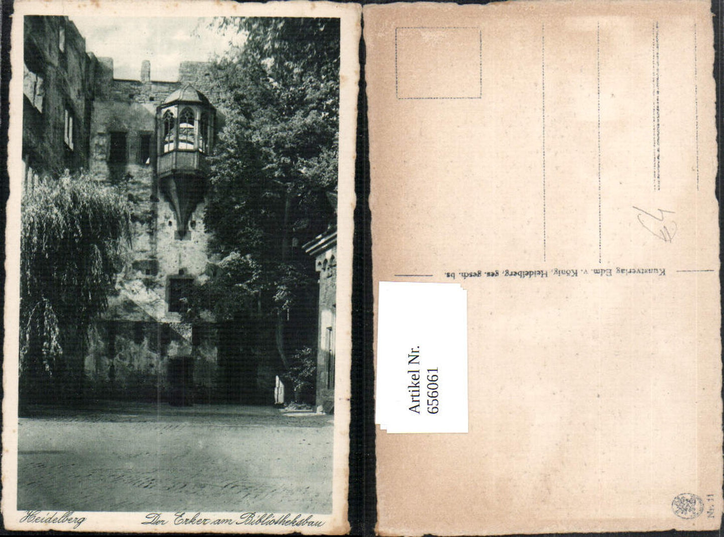 656061,Heidelberg Der Erker a. Bibliotheksbau