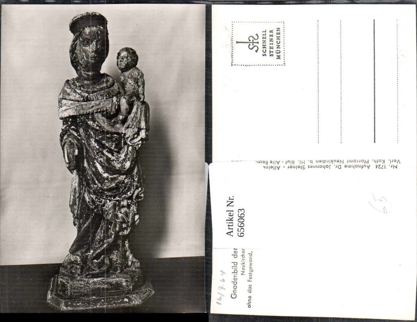 656063,Neukirchen b. Heiligen Blut Gnadenbild d. Wallfahrtskirche ohne Festtagsgewand