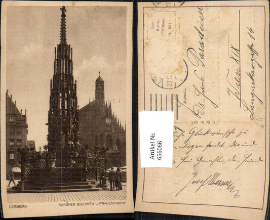 656066,Nürnberg Schöner Brunnen u. Frauenkirche