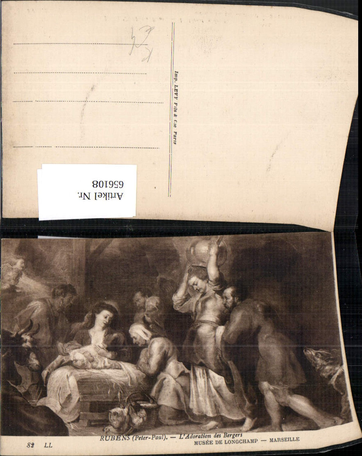 656108,Künstler Ak Peter Paul Rubens L Adoration des Bergers