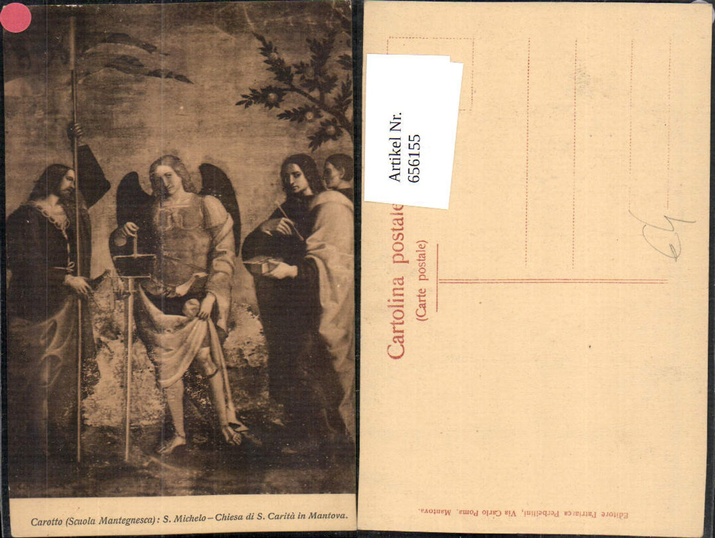 656155,Künstler Ak S. Michelo Carotto Scuola Mantegnesca Engel