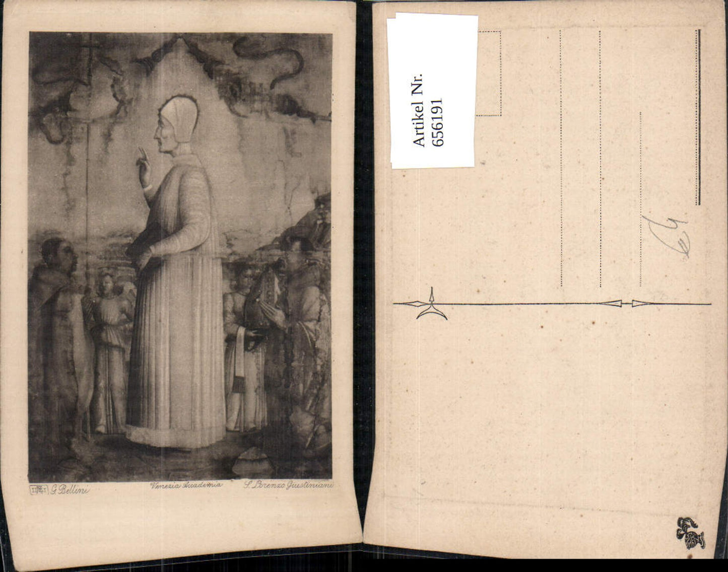 656191,Künstler Ak G. Bellini S. Lorenzo Giustiniani