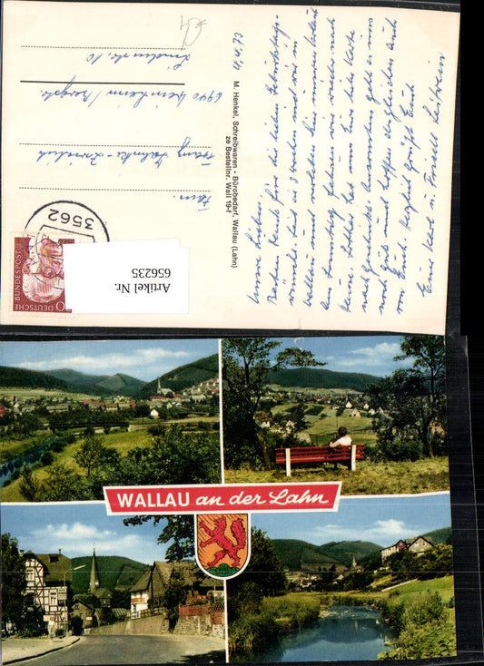 656235,Mehrbild Ak Wallau a. d. Lahn Biedenkopf Ansichten