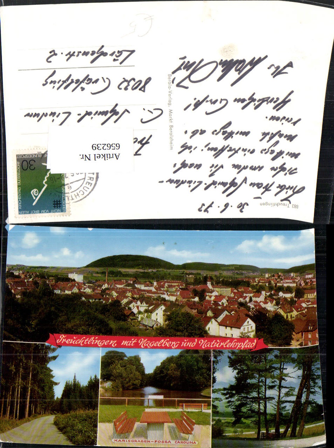 656239,Mehrbild Ak Treuchtlingen mit Nagelberg u. Naturlehrpfad