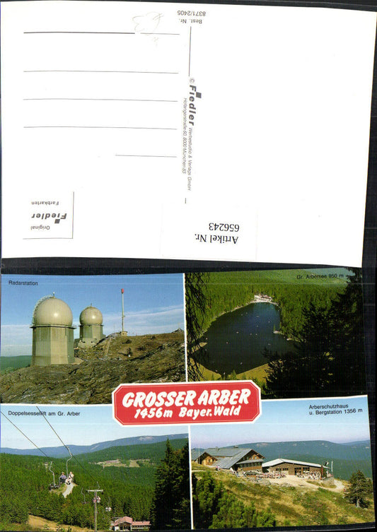 656243,Mehrbild Ak Bayerisch Eisenstein Grosser Arber Bayer. Wald Radarstation Arberschutzhaus