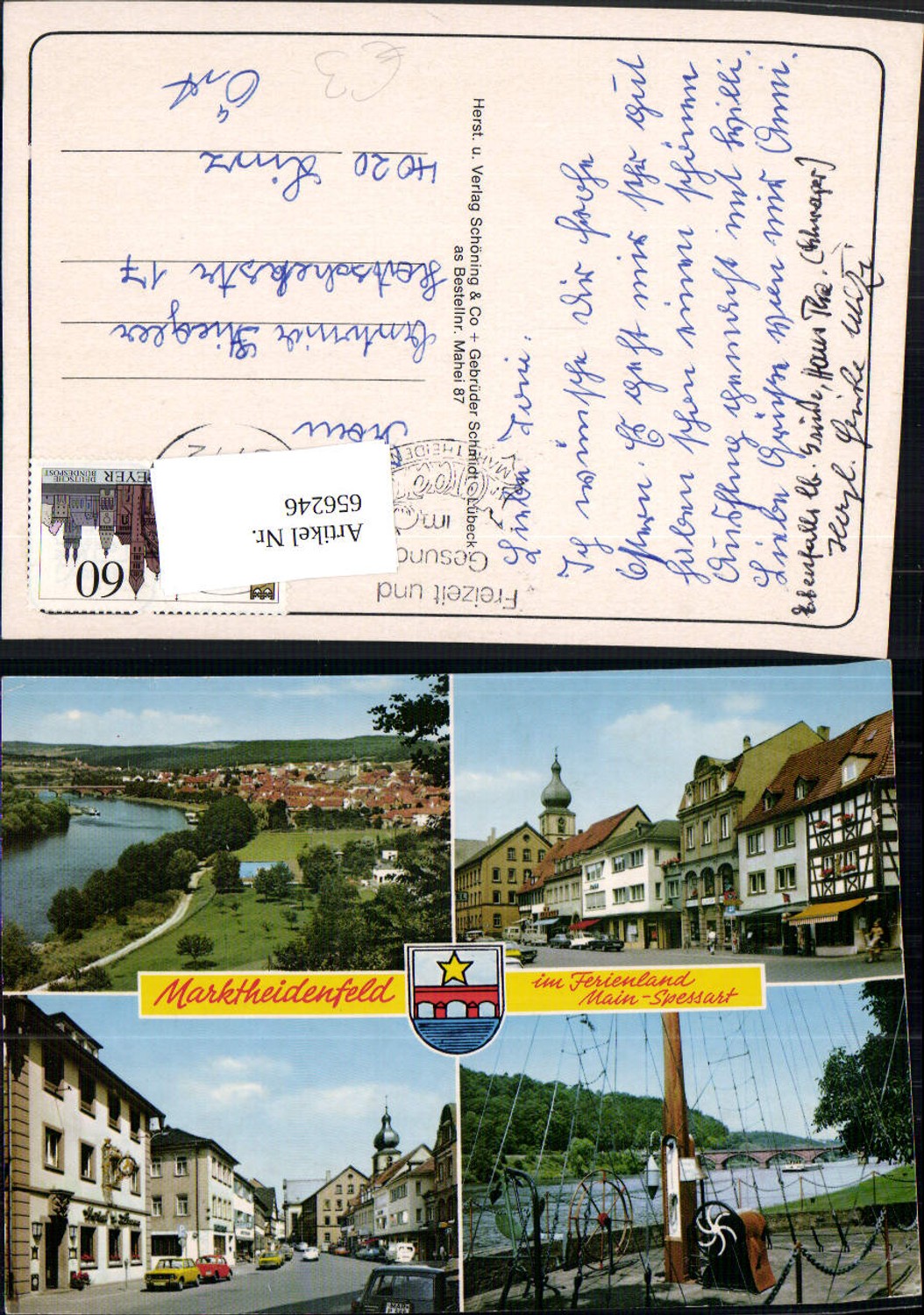 656246,Mehrbild Ak Marktheidenfeld Main-Spessart