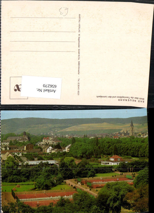 656270,Bad Neuenahr-Ahrweiler Bad Neuenahr Blick über d. Tennisplätze u. d. Lennepark