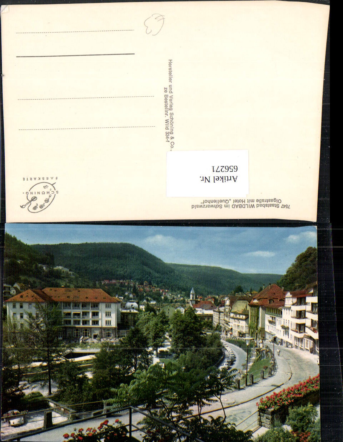 656271,Bad Wildbad Schwarzwald Olgastraße mit Hotel Quellenhof