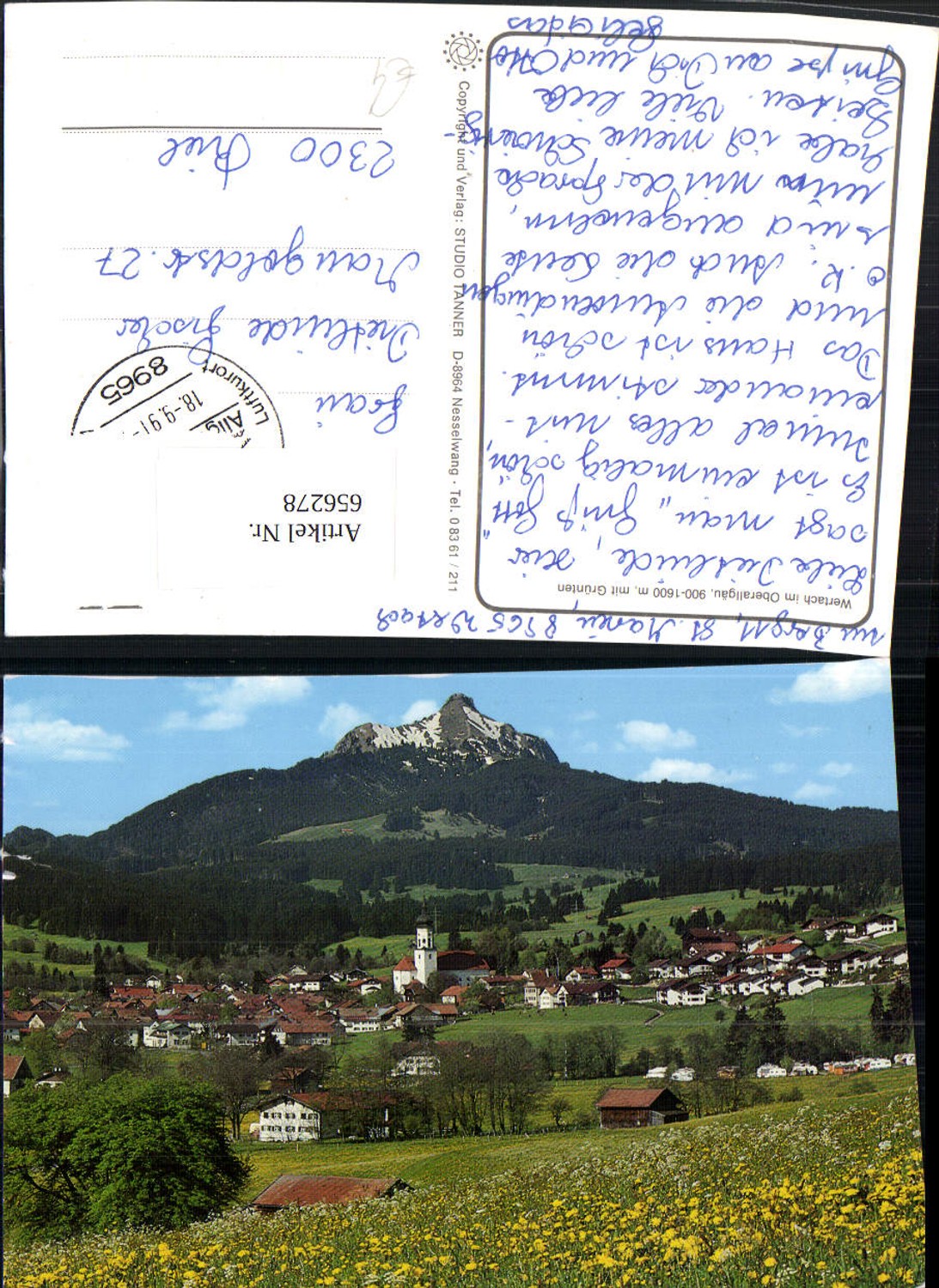 656278,Wertach im Oberallgäu mit Grünten