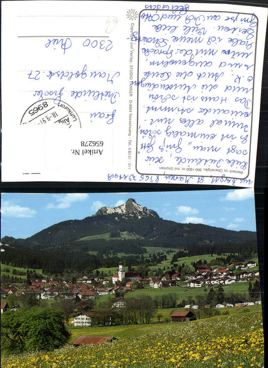 656278,Wertach im Oberallgäu mit Grünten