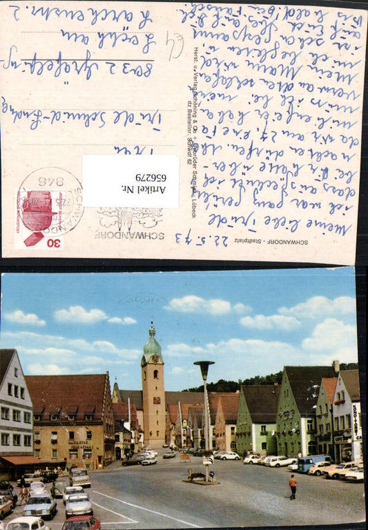 656279,Schwandorf Stadtplatz VW Käfer