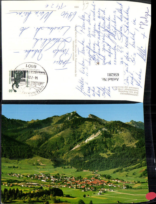 656281,Unterammergau Blick zum Pürschling Teufelstättkopf Laubeneck Hennenkopf